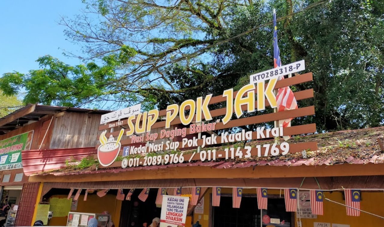 Sedap! 10 Kedai Makan Kuala Krai Best (Honest Review) 2023 Kedai Nasi Sup Pok Jak Kuala Krai