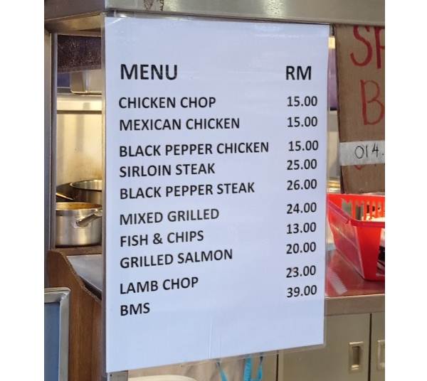 Sedap! 10 Kedai Makan Taman Universiti (Honest Review) 2023 1. Senarai Menu Restoran Chicken Chop Taman Universiti