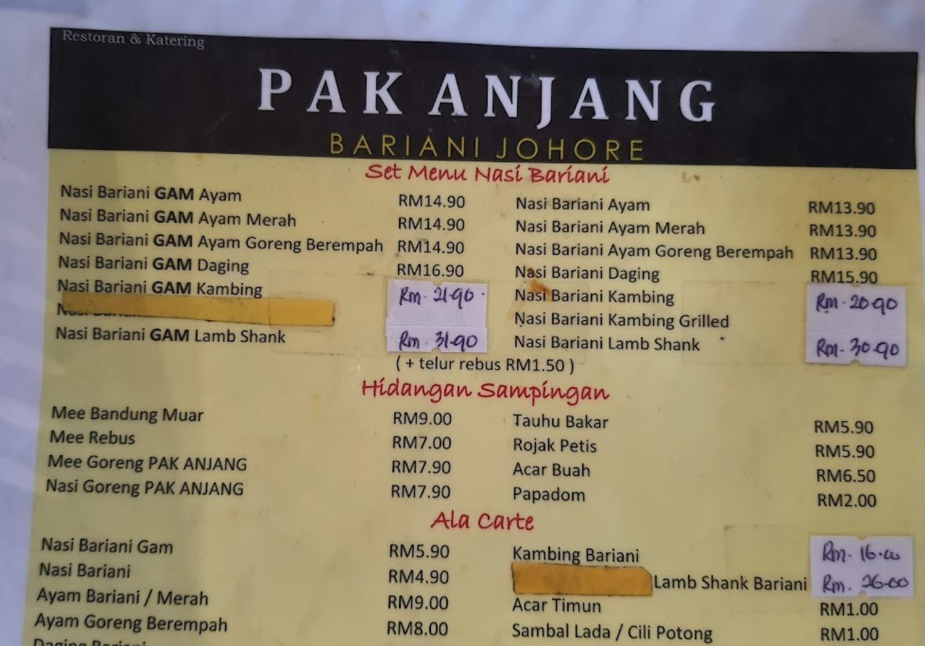 Sedap! 10 Kedai Makan Seksyen 13 Shah Alam (Honest Review) 2023 Menu Pak Anjang Bariani Johore Seksyen 13 Shah Alam