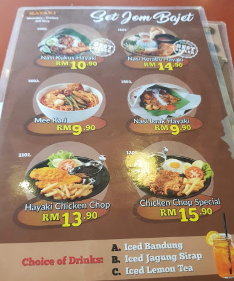 Sedap! 10 Kedai Makan Seksyen 13 Shah Alam (Honest Review) 2023 Menu Restoran Hayaki Seksyen 13 Shah Alam