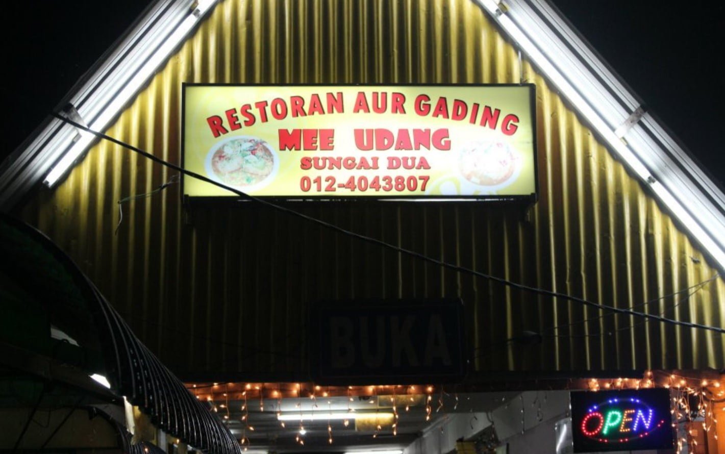Sedap! 12 Kedai Makan Sungai Dua (Honest Review) 2023 Restoran Aur Gading Mee Udang Sg Dua